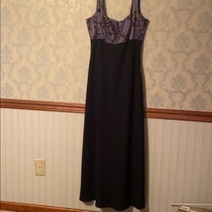 Black and Purple Formal Dress
